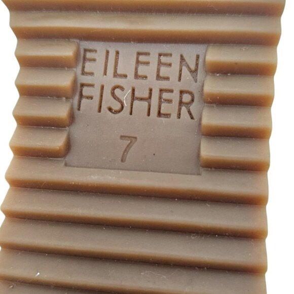 Eileen Fisher‎ Womens 7 Willow Espadrille Wedge Black Leather Sandals - Picture 10 of 10